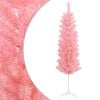 vidaXL &Aacute;rvore Slim de Natal Artificial 120 cm PVC e A&ccedil;o Rosa