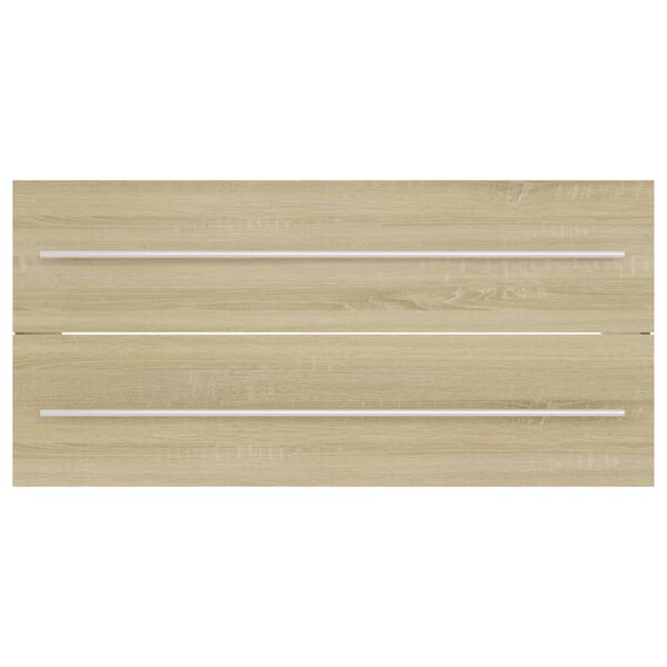 vidaXL Arm&aacute;rio de lavat&oacute;rio derivados de madeira carvalho sonoma