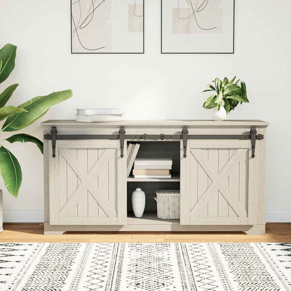 vidaXL Kit p/ porta de armário deslizante 122 cm aço carbono