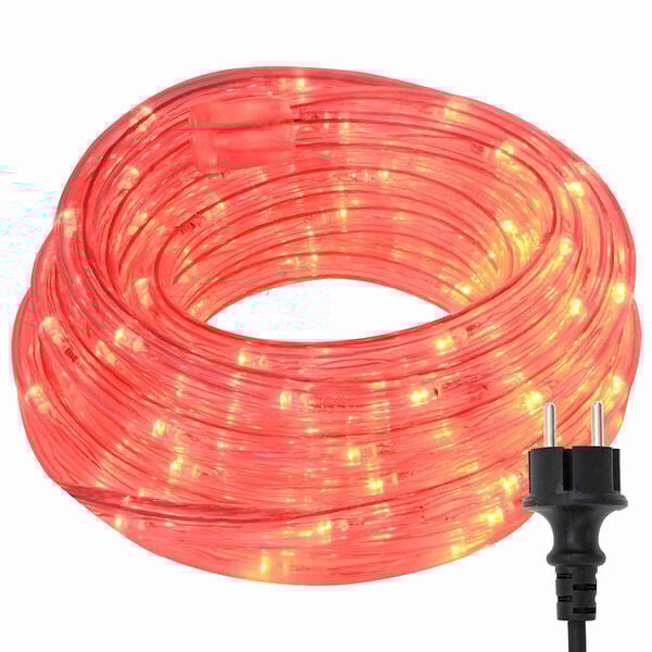 vidaXL Luz de Corda com 1200 LEDs Vermelho 50 m PVC