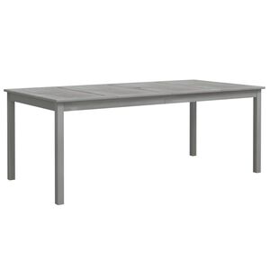 vidaXL Mesa de jardim 200x100x75 cm madeira de ac&aacute;cia maci&ccedil;a cinzento