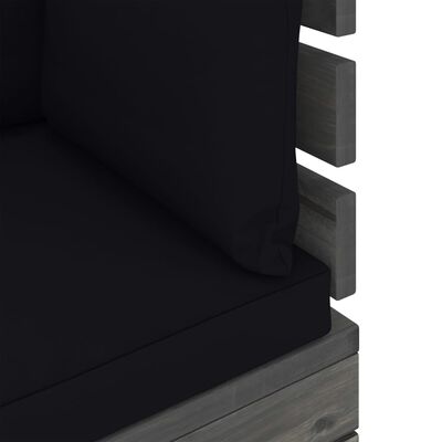 vidaXL 8 pcs conjunto lounge de paletes com almofadões pinho maciço