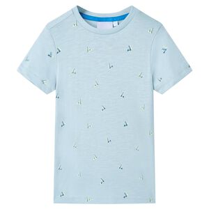 vidaXL T-shirt para crian&ccedil;a azul 104