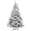 vidaXL &Aacute;rvore de Natal Artificial com 300 LEDs Branco 240 cm PE e PVC