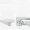 vidaXL Toldo Retr&aacute;til Manual Branco 400 x 200 cm Poli&eacute;ster e Metal