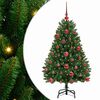 vidaXL &Aacute;rvore de Natal Artificial 120 cm 150 LED Branco quente Verde