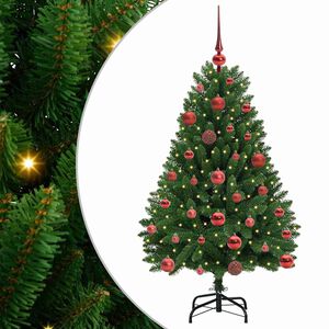 vidaXL &Aacute;rvore de Natal Artificial 120 cm 150 LED Branco quente Verde