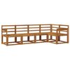 vidaXL Conjunto de Sof&aacute;s para Exterior 5 pcs Natural
