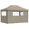 vidaXL Tenda de Festa Cinzento-acastanhado 279 x 410 x 315 cm