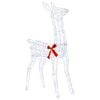 vidaXL Rena de Natal 3D LOVIISA 110 LED Branco frio 70 x 26 x 100 cm