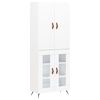 vidaXL Arm&aacute;rio alto 69,5x34x180 cm derivados de madeira branco