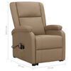 vidaXL Poltrona de massagens elevat&oacute;ria couro artificial cappuccino