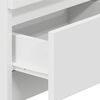 vidaXL Mesa de cabeceira com 2 gavetas 40x33x60 cm branco