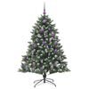 vidaXL &Aacute;rvore de Natal Artificial Verde 150 cm PVC, Pl&aacute;stico e A&ccedil;o