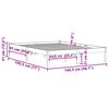vidaXL Cama sem colchão 137x190 cm Full madeira de pinho maciça