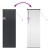 vidaXL Persianas venecianas Manual Preto 175 x 65 cm Alum&iacute;nio