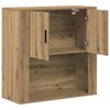 vidaXL Armário de Parede com porta carvalho artisiano 80 x 33 x 80 cm