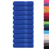 vidaXL Toalhas de banho FROGN 10 pcs 70x140 cm 360 g/m&sup2; azul