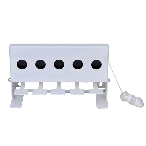 vidaXL Alvo com 5 orifícios com corda de reiniciação