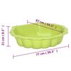vidaXL Caixas de areia 2 pcs 77x87x21 cm pl&aacute;stico verde