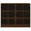 vidaXL Estante c/ portas 136x37x109cm deriv. madeira carvalho castanho