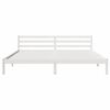 vidaXL Estrutura da Cama com cabeceira Branco 208.6 x 157.6 x 69.4 cm