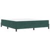 vidaXL Cama Box com colch&atilde;o Verde Escuro 180 x 220 cm tecido