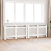 vidaXL Coberturas de radiador 2 pcs 152x19x81,5 cm MDF branco