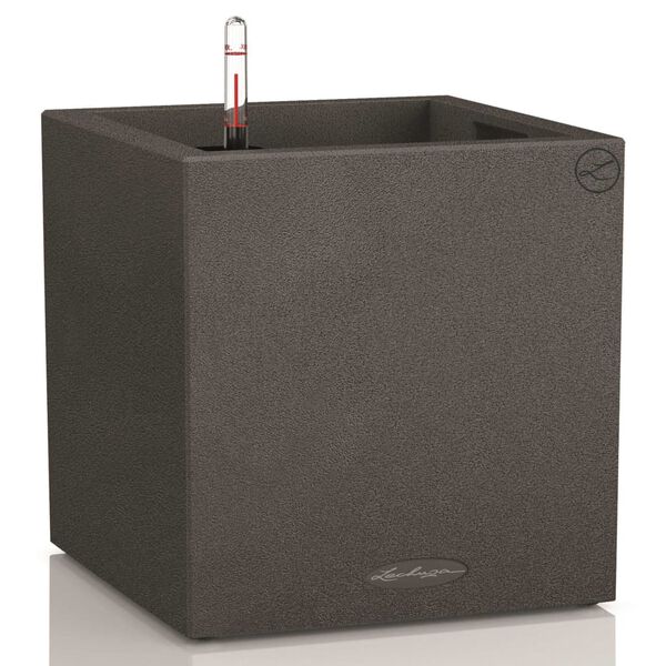 LECHUZA Vaso Canto Color Square 40 ALL-IN-ONE Grafite 13722