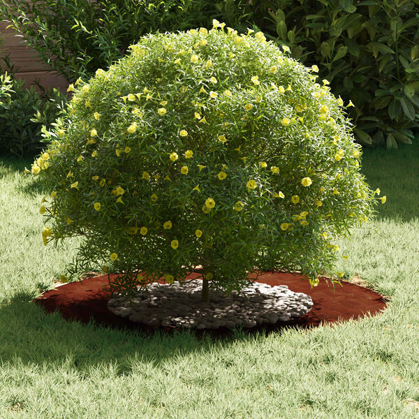 vidaXL adequado para Anel de &Aacute;rvore Plano Castanho &Oslash;40 / 70 cm