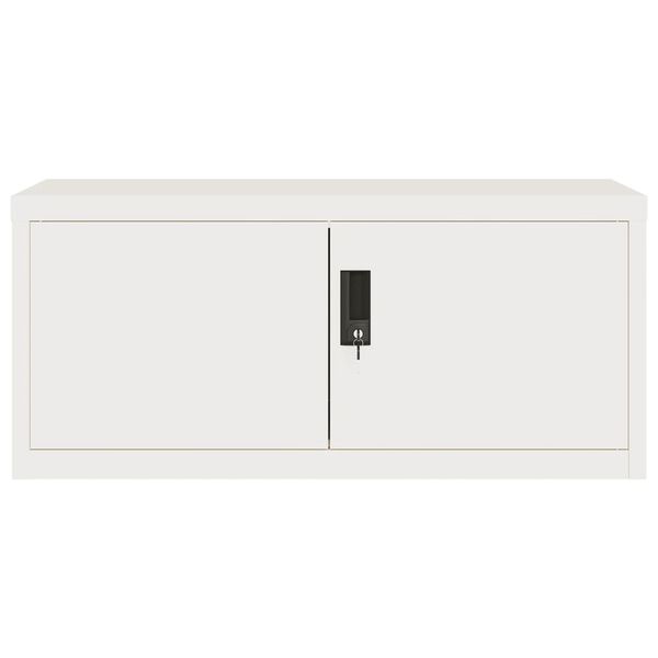 vidaXL Arquivador 90x40x130 cm a&ccedil;o branco