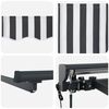 vidaXL Toldo Retr&aacute;til El&eacute;trico Antracite e Branco 3,5 x 2 m