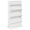 vidaXL Estante de Revistas Branco 70 x 41 x 126 cm