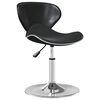 vidaXL Banco de bar couro artificial preto