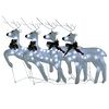 vidaXL Renas de Natal 4 pcs 80 luzes LED branco