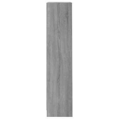 vidaXL Estante 3 prat. 40x24x109 cm derivados de madeira cinza sonoma