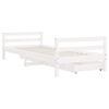 vidaXL Estrutura cama infantil c/ gavetas 80x200cm pinho maci&ccedil;o branco
