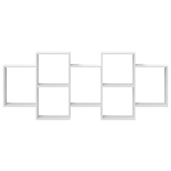 vidaXL Prateleira de parede 159x18x65 cm derivados de madeira branco