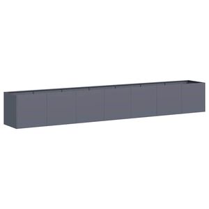 vidaXL Vaso floreira 280x40x40 cm a&ccedil;o laminado a frio antracite