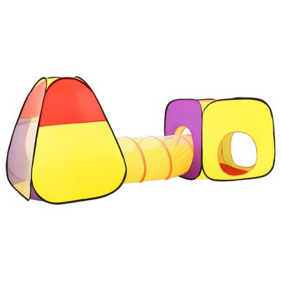 vidaXL Tenda de brincar infantil com 250 bolas 255x80x100 cm multicor