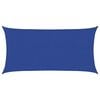 vidaXL Para-sol estilo vela retangular 160 g/m&sup2; 2,5x5 m PEAD azul