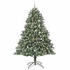 vidaXL &Aacute;rvore de Natal Artificial Verde 240 cm PVC, Pl&aacute;stico e A&ccedil;o