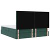 vidaXL Cama com arruma&ccedil;&atilde;o e colch&atilde;o Verde Escuro 180 x 200 cm Veludo