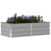 vidaXL Floreira Cinzento-claro 160 x 80 x 45 cm A&ccedil;o