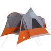 vidaXL Tenda Teepee para 8 Pessoas 8 pessoa Cinza e Laranja
