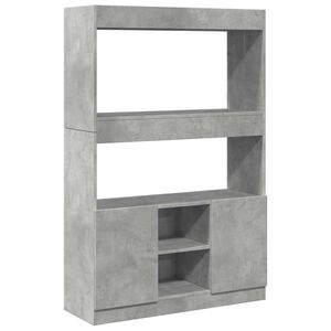 vidaXL Arm&aacute;rio alto 92x33x140 cm derivados de madeira cinzento cimento
