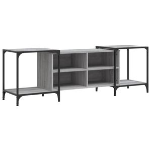 vidaXL M&oacute;vel de TV 153x37x50 cm derivados de madeira cinzento sonoma