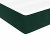 vidaXL Cama com molas/colch&atilde;o 80x200 cm veludo verde-escuro
