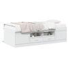 vidaXL Sof&aacute;-cama com gavetas sem colch&atilde;o 90x200 cm branco