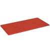 vidaXL Pain&eacute;is de parede 12 pcs Vermelho 30 x 15 cm Couro Sint&eacute;tico